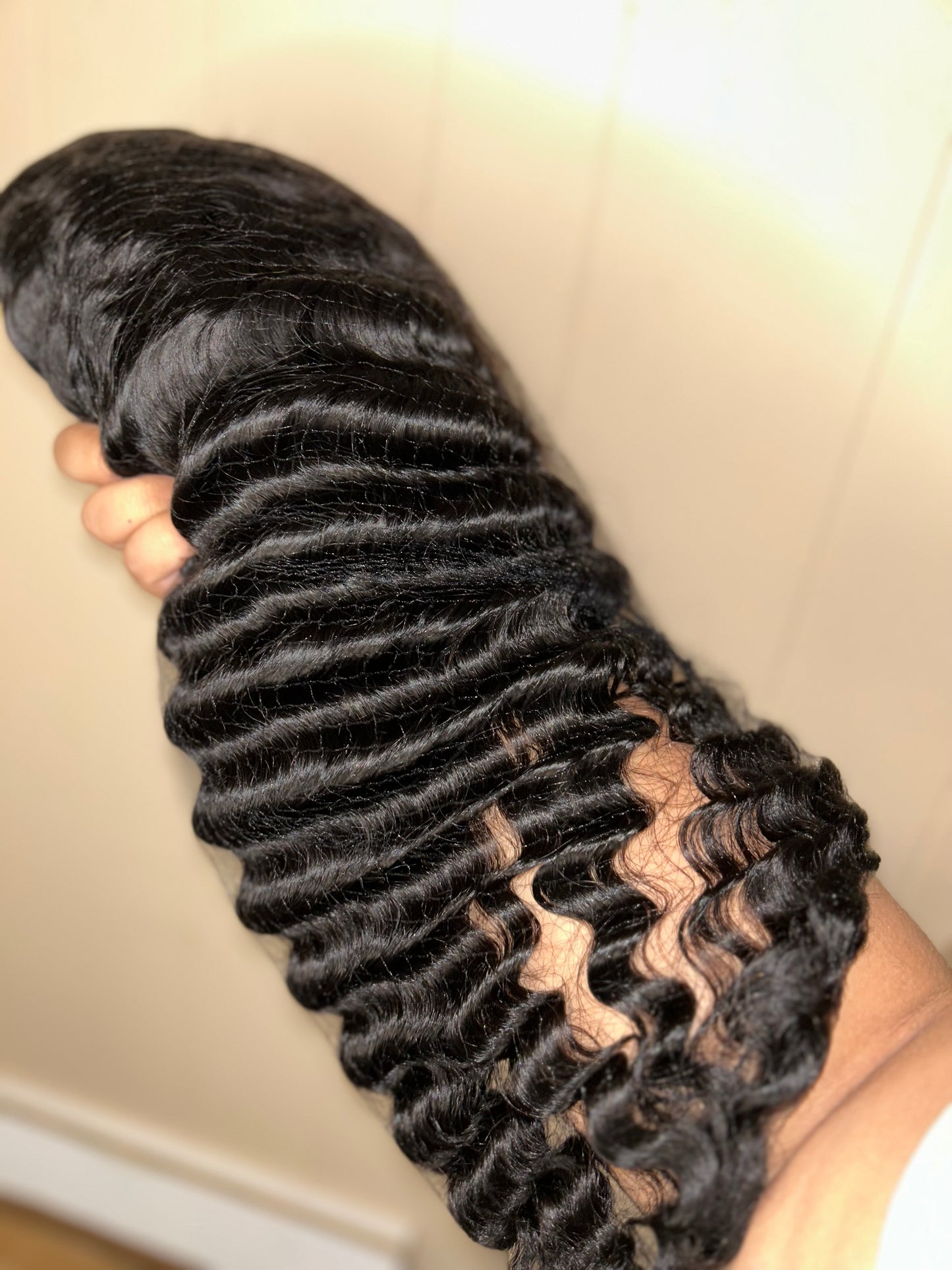 22" Deep Wave HD Closure Wig